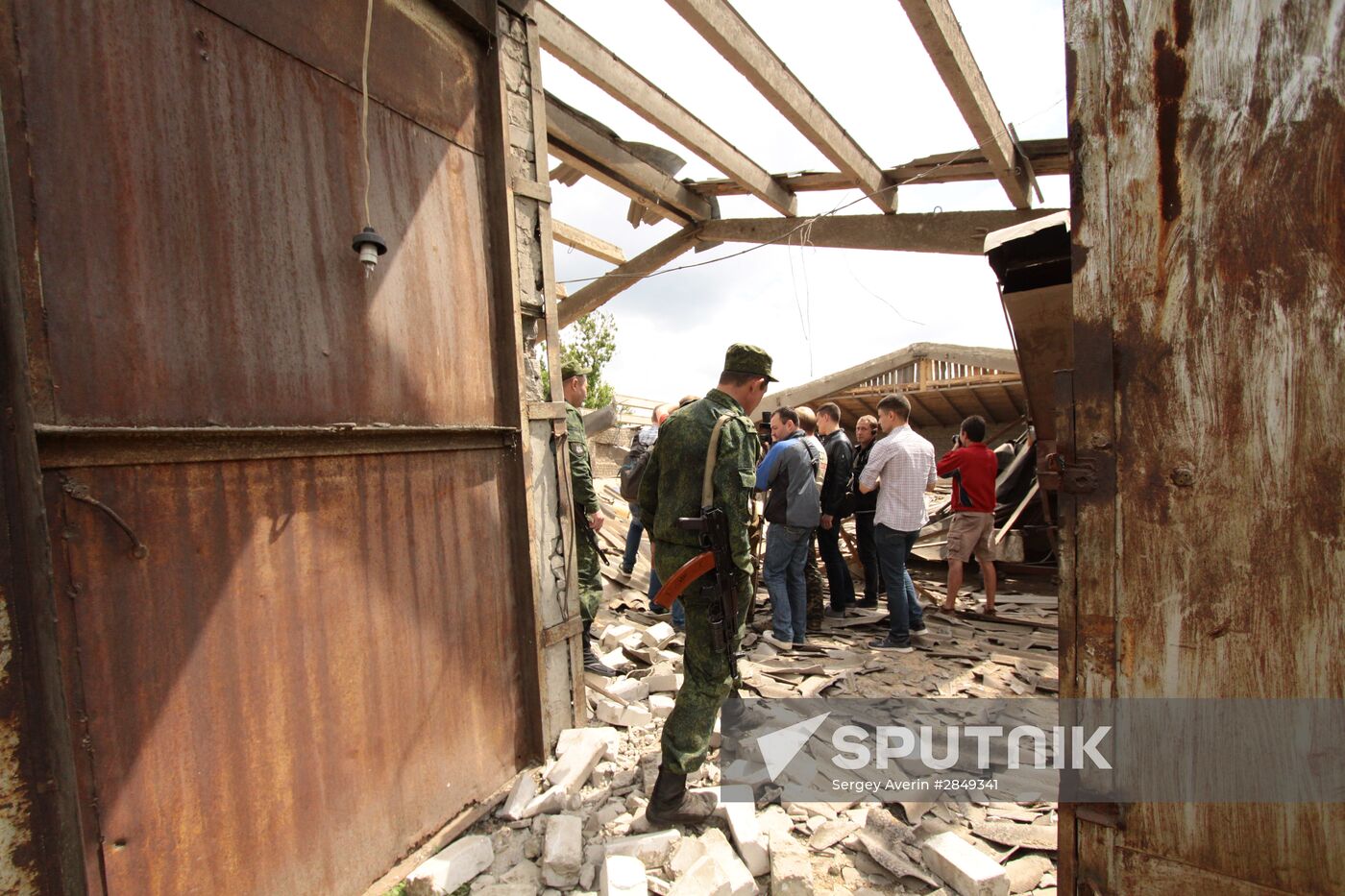 Aftermath of shelling of Dokuchayevsk, Donetsk Region