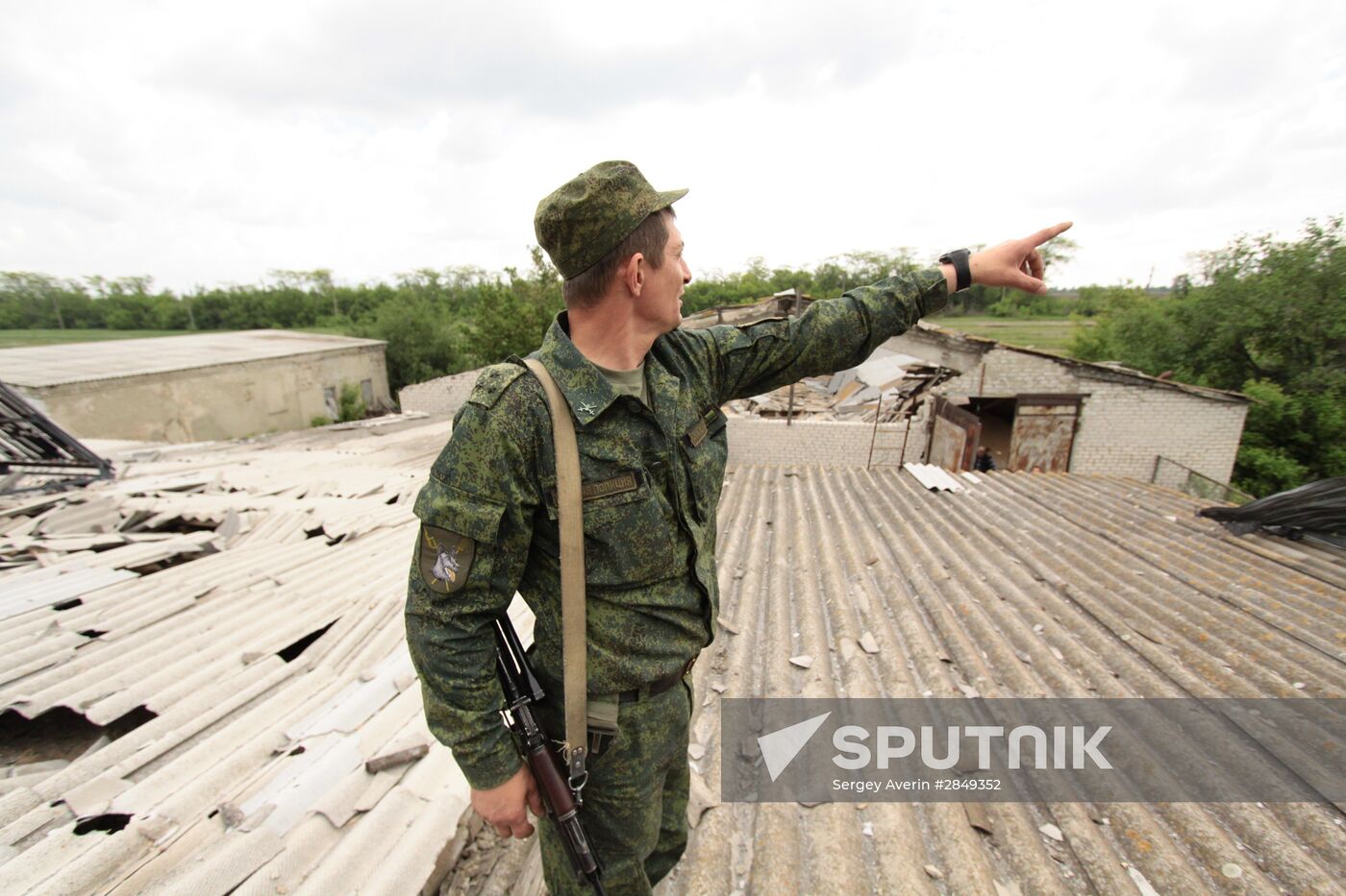 Aftermath of shelling of Dokuchayevsk, Donetsk Region