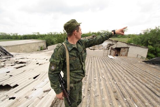 Aftermath of shelling of Dokuchayevsk, Donetsk Region