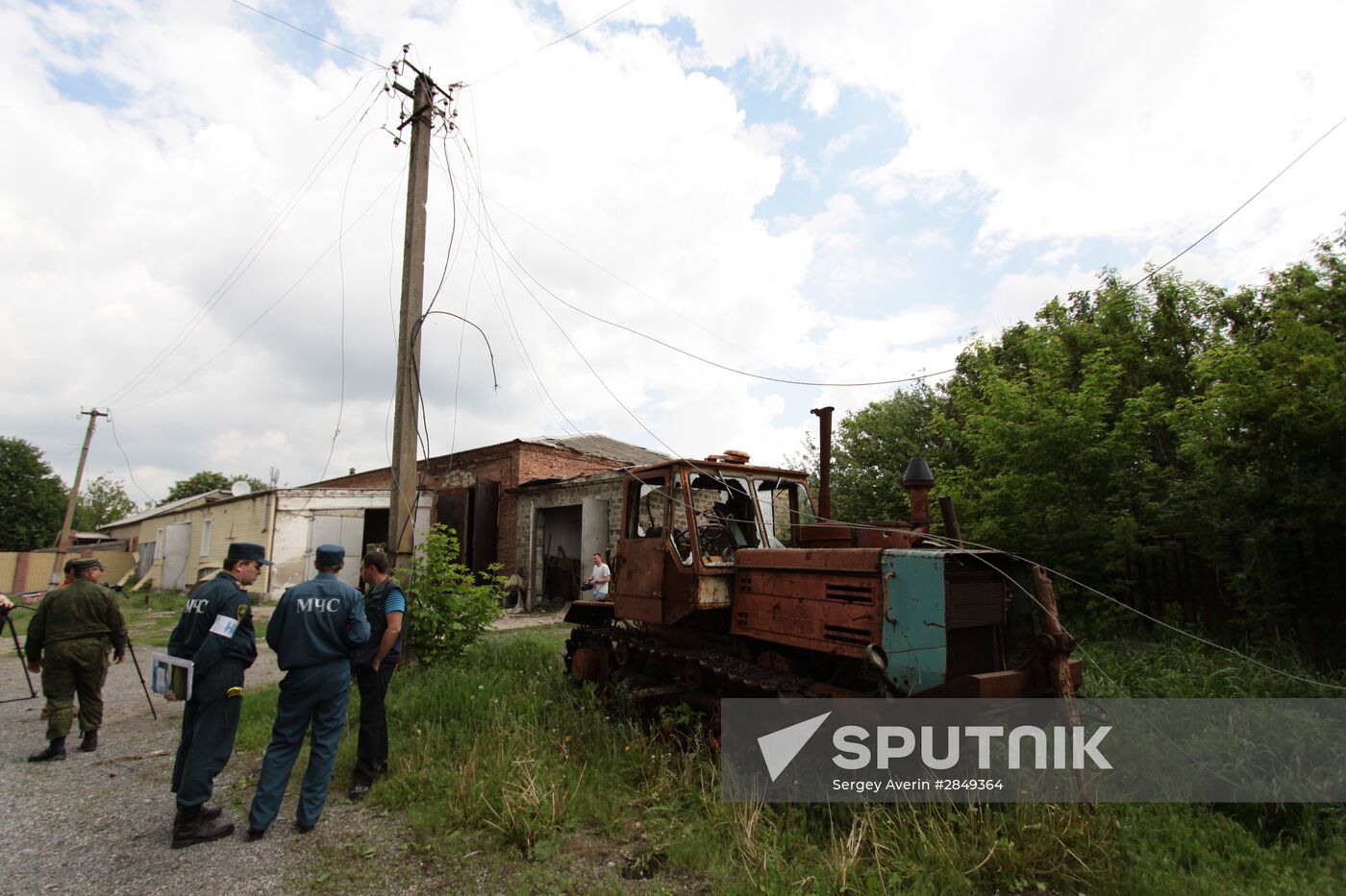 Aftermath of shelling of Dokuchayevsk, Donetsk Region