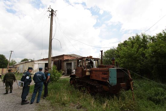 Aftermath of shelling of Dokuchayevsk, Donetsk Region