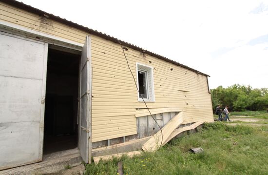 Aftermath of shelling of Dokuchayevsk, Donetsk Region
