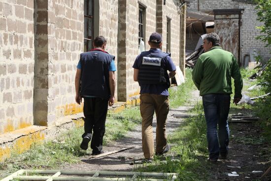 Aftermath of shelling of Dokuchayevsk, Donetsk Region