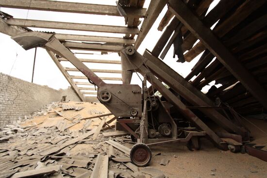 Aftermath of shelling of Dokuchayevsk, Donetsk Region