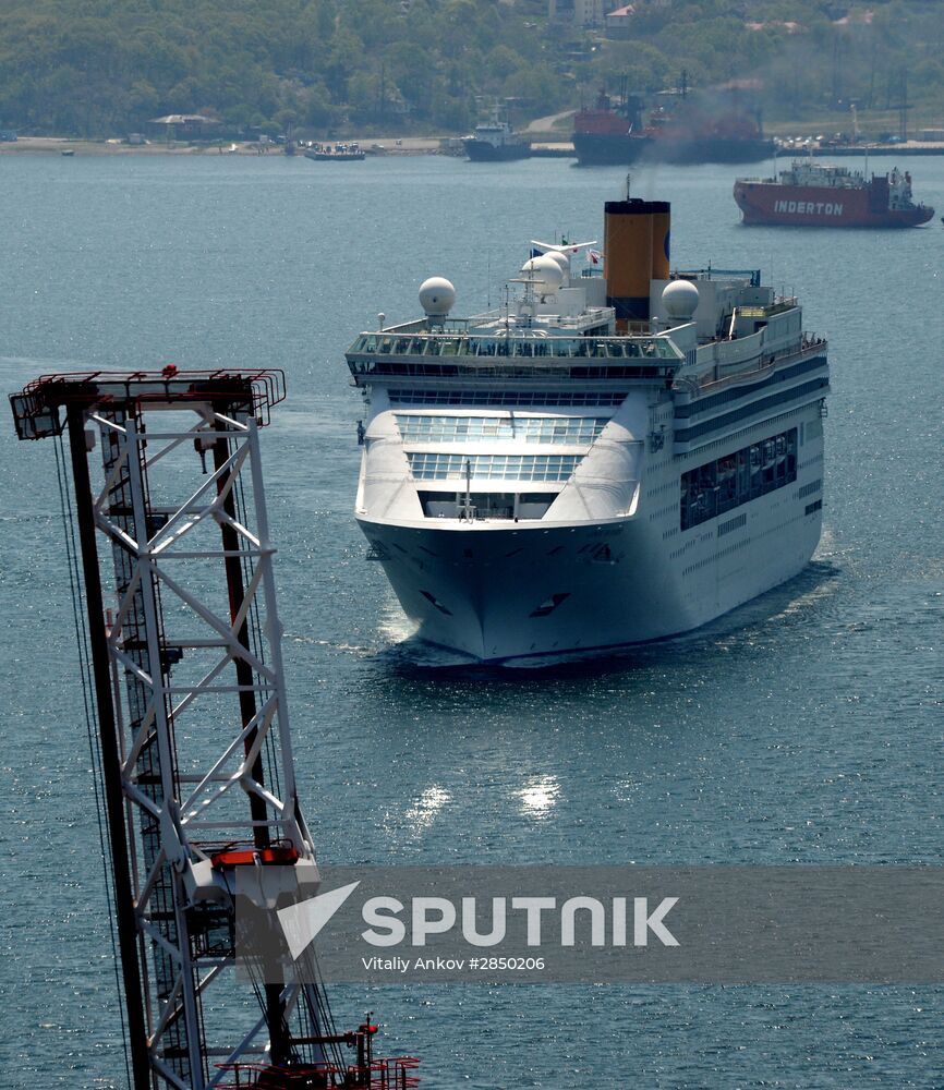 Costa Victoria cruise ship arrives in Vladivostok