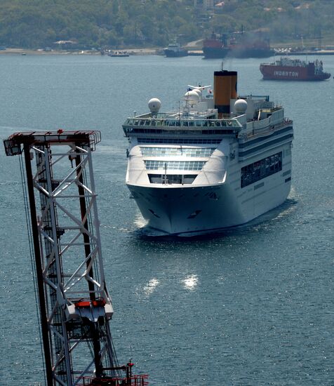 Costa Victoria cruise ship arrives in Vladivostok