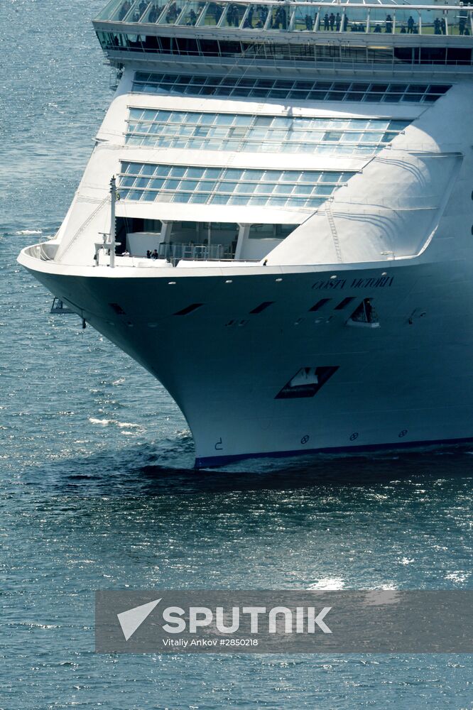 Costa Victoria cruise ship arrives in Vladivostok