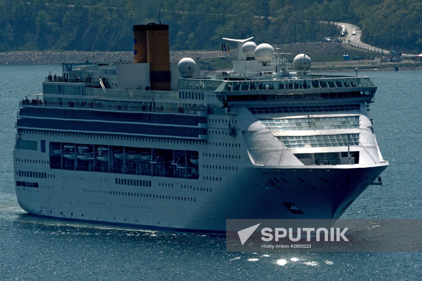 Transocean cruise ship "Costa Victoria" arrives in Vladivostok