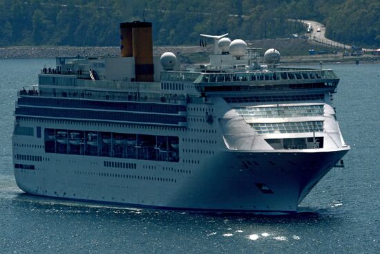 Transocean cruise ship "Costa Victoria" arrives in Vladivostok
