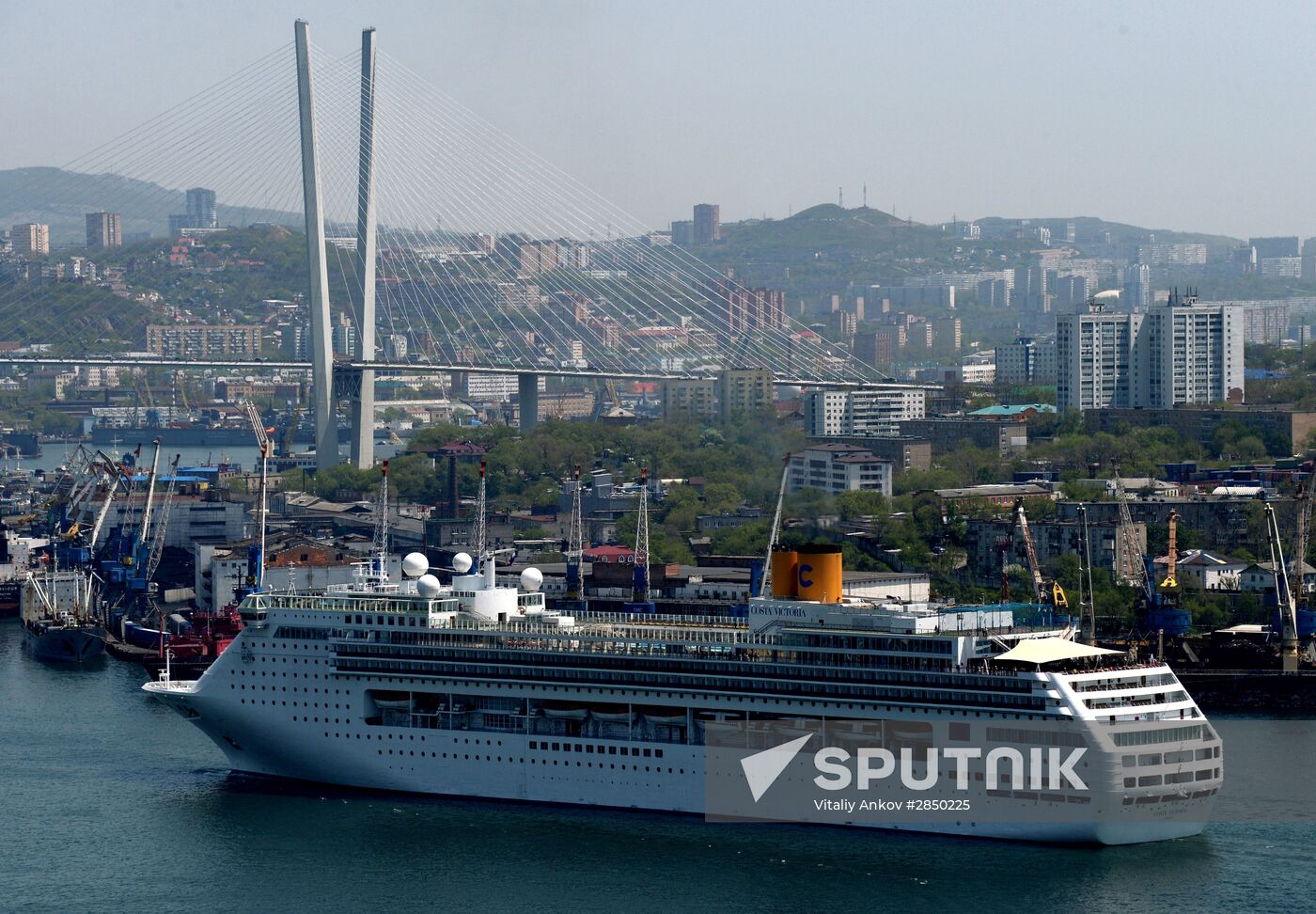 Transocean cruise ship "Costa Victoria" arrives in Vladivostok