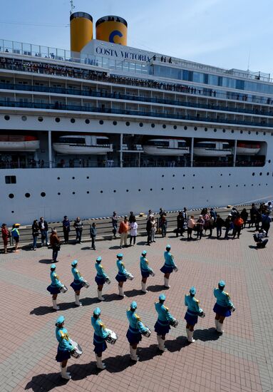Transocean cruise ship "Costa Victoria" arrives in Vladivostok