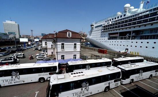 Transocean cruise ship "Costa Victoria" arrives in Vladivostok