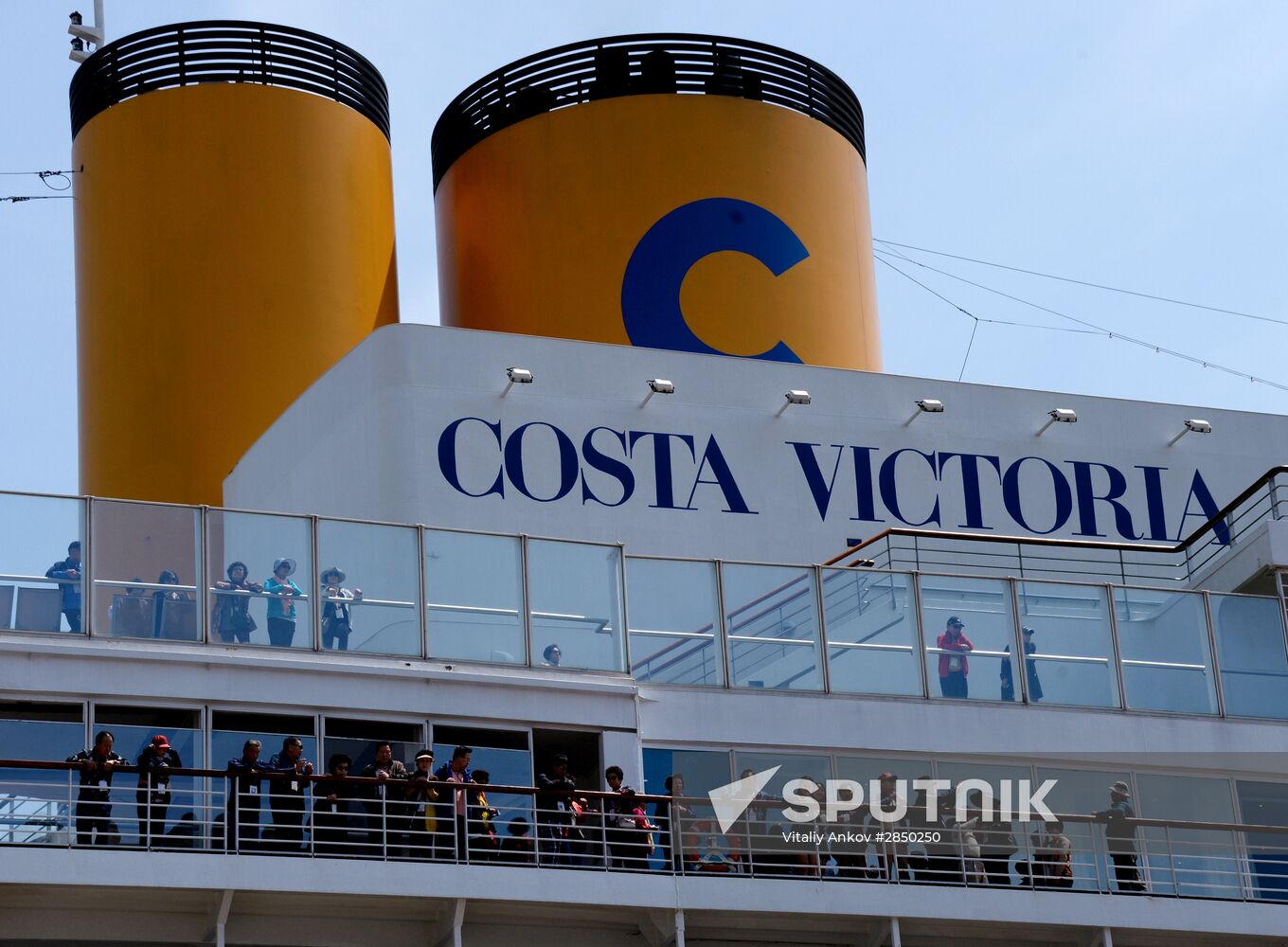 Transocean cruise ship "Costa Victoria" arrives in Vladivostok