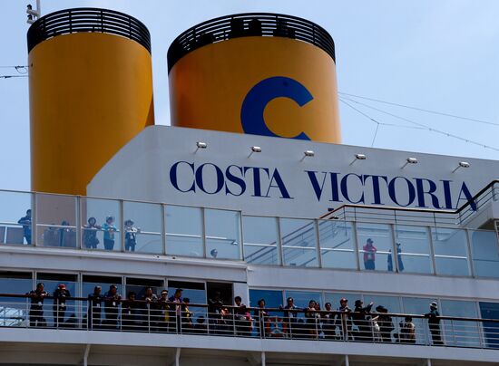 Transocean cruise ship "Costa Victoria" arrives in Vladivostok