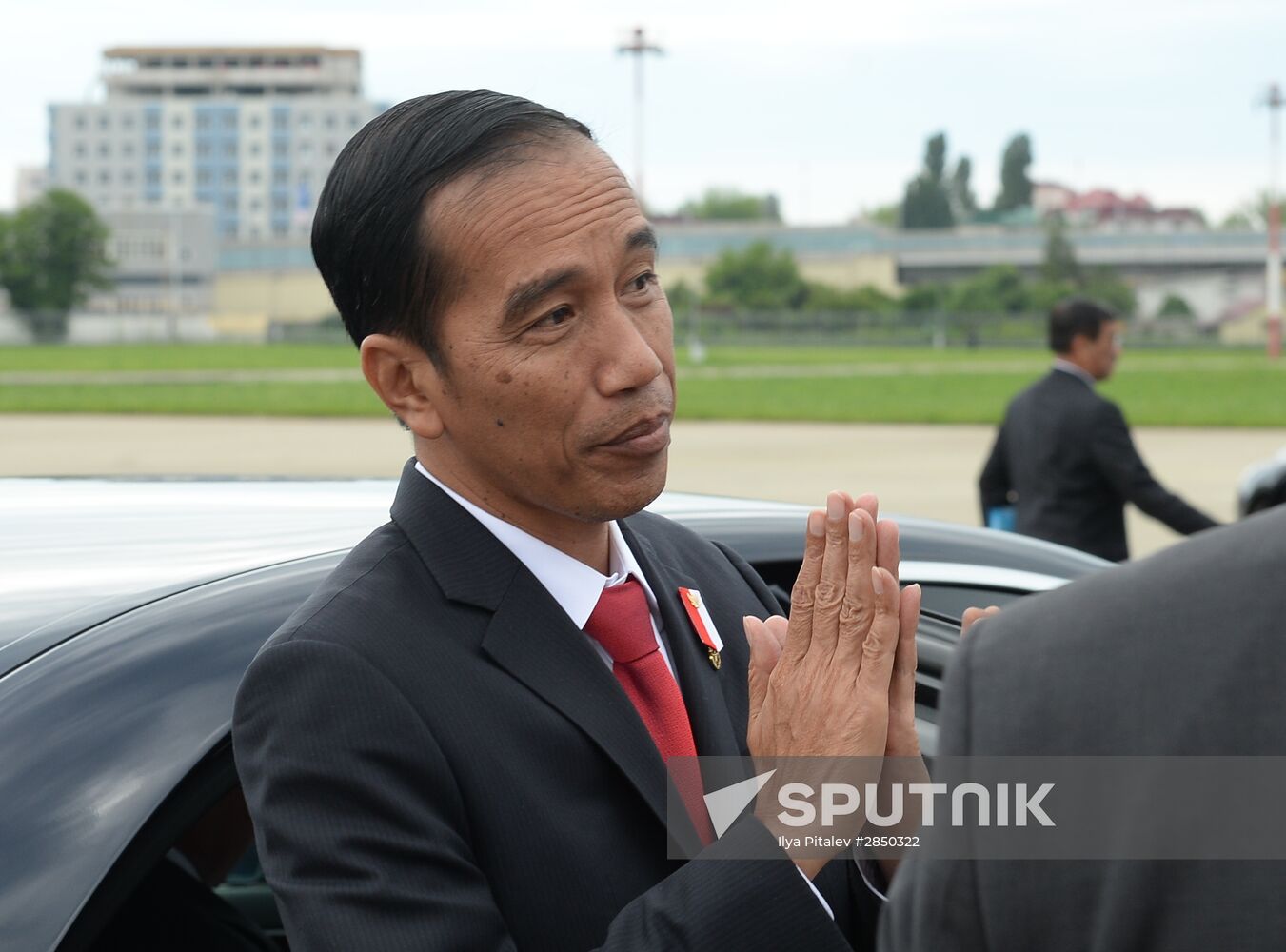Indonesian President Joko Widodo arrives in Sochi for ASEAN-Russia Summit