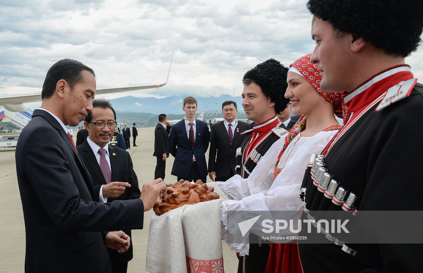 Indonesian President Joko Widodo arrives in Sochi for ASEAN-Russia Summit