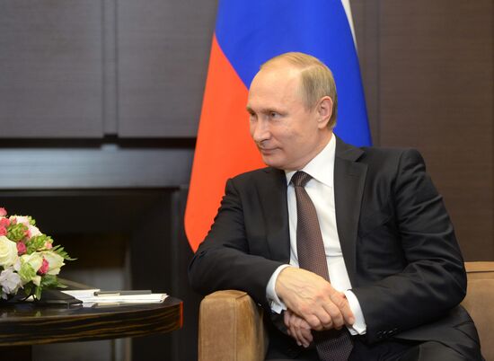 Vladimir Putin's limited attendance meeting with President of Indonesia Joko Widodo