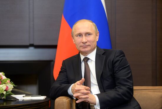 Vladimir Putin's limited attendance meeting with President of Indonesia Joko Widodo