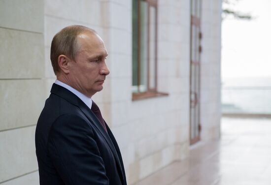 Vladimir Putin's limited attendance meeting with President of Indonesia Joko Widodo