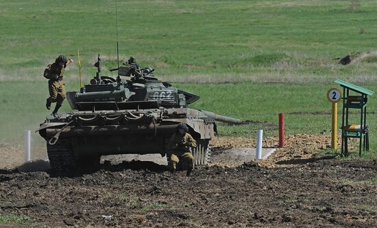Tank biathlon on Chelyabinsk Region