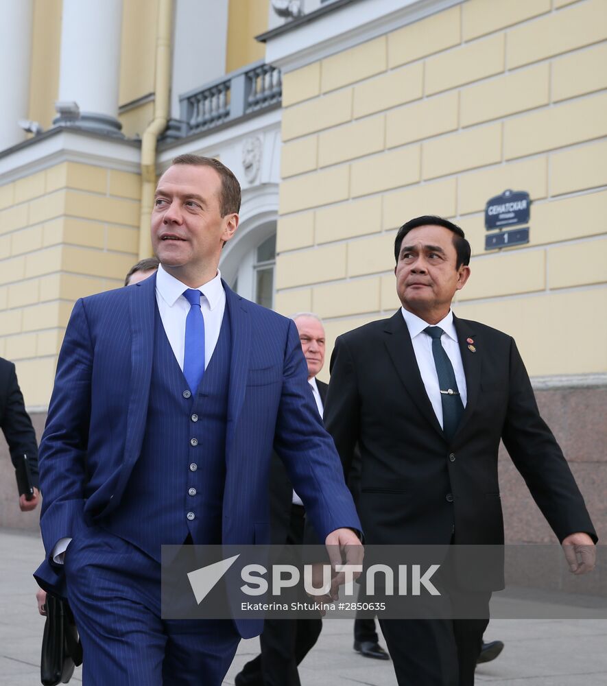 Dmitry Medvedev meets with Prime Minister of Thailand Prayut Chan-o-cha