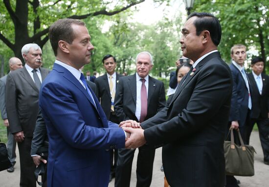 Dmitry Medvedev meets with Prime Minister of Thailand Prayut Chan-o-cha
