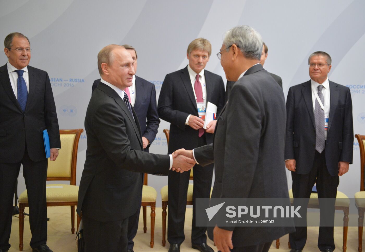 Russian President Vladimir Putin's bilateral meeting with President of Myanmar Htin Kyaw