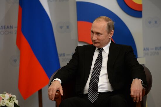 Russian President Vladimir Putin's bilateral meeting with Sultan Hassanal Bolkiah of Brunei Darussalam