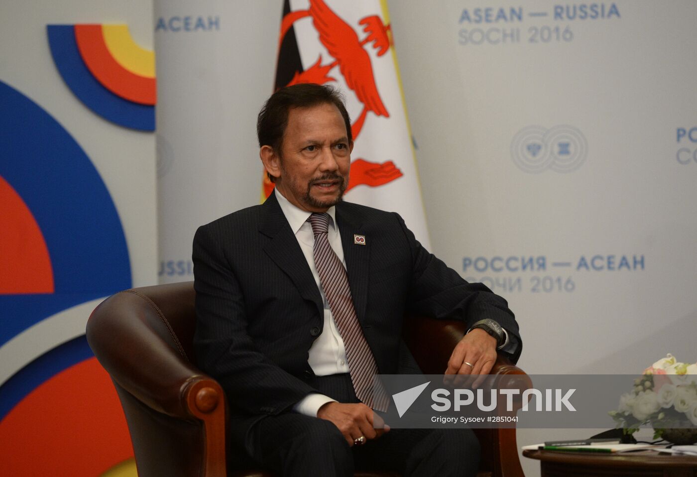 Russian President Vladimir Putin's bilateral meeting with Sultan Hassanal Bolkiah of Brunei Darussalam