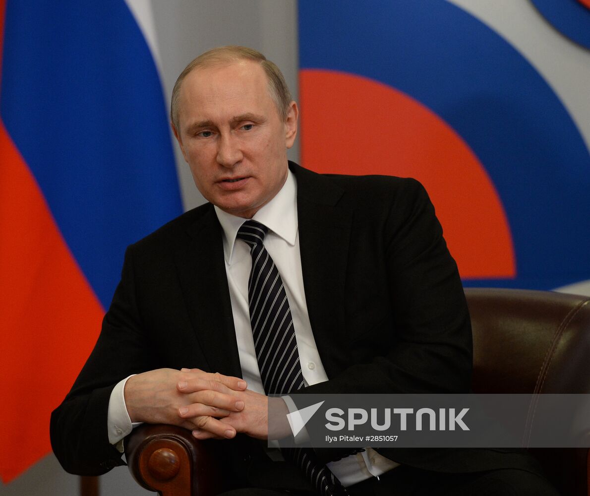 Russian President Vladimir Putin's bilateral meeting with Sultan Hassanal Bolkiah of Brunei Darussalam