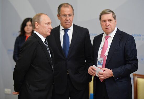 Russian President Vladimir Putin's bilateral meeting with Sultan Hassanal Bolkiah of Brunei Darussalam