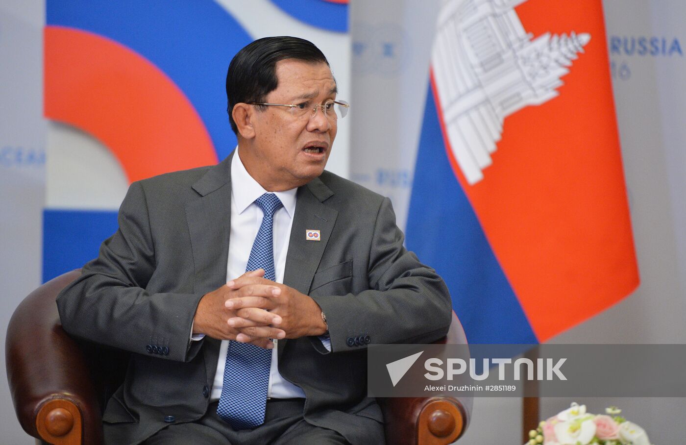 President Vladimir Putin meets with Prime Minister of Cambodia Hun Sen