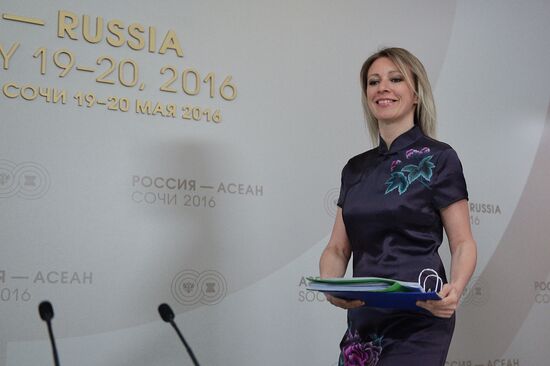 Weekly press briefing with Maria Zakharova, Director of Information and Press Department at Russian Foreign Ministry