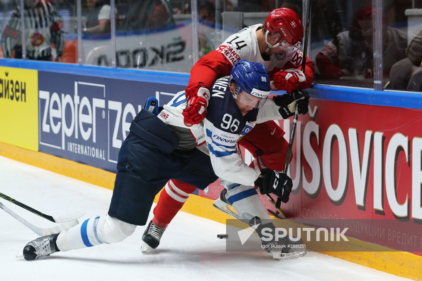 World Ice Hockey Championship. Finland vs. Denmark