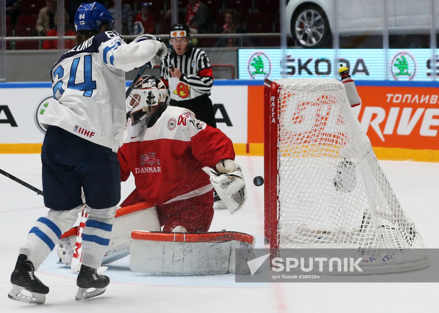 World Ice Hockey Championship. Finland vs. Denmark