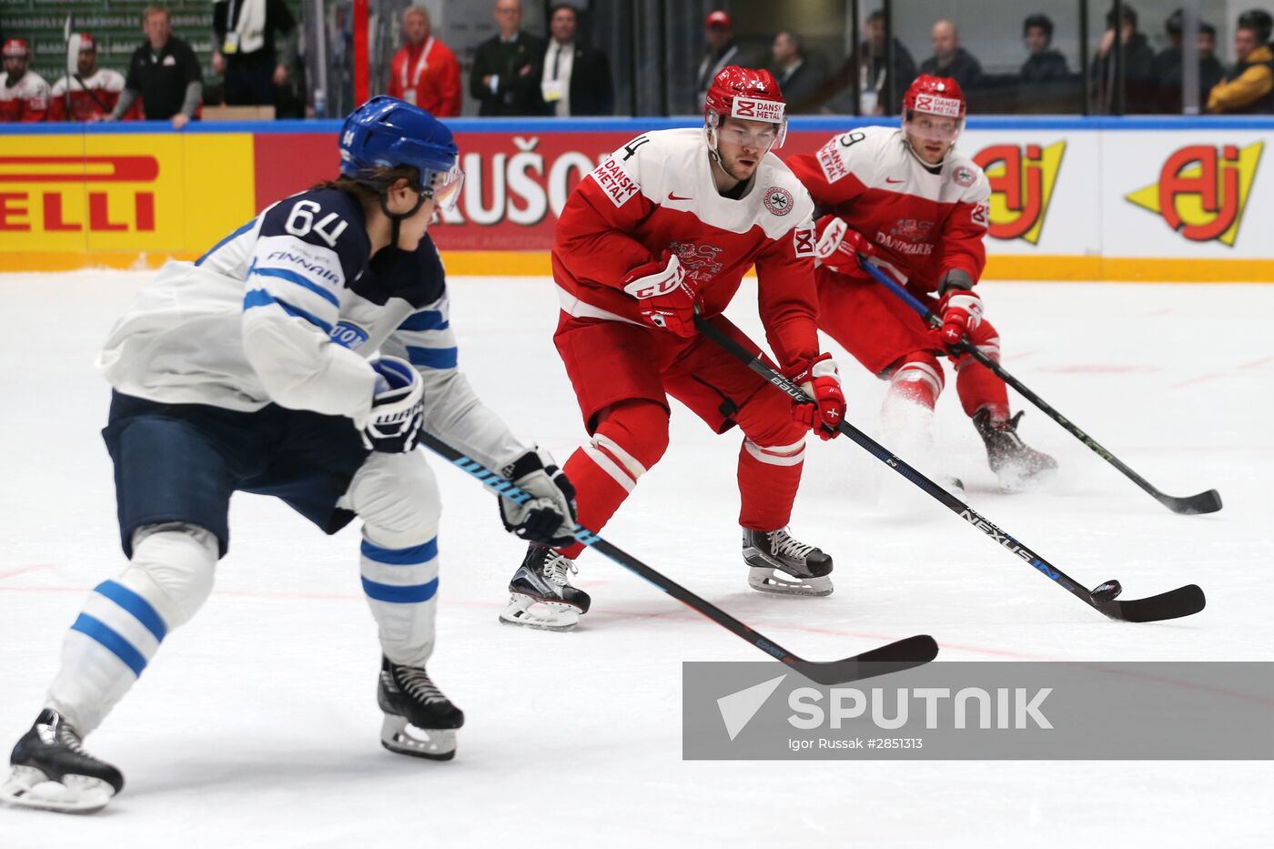 World Ice Hockey Championship. Finland vs. Denmark