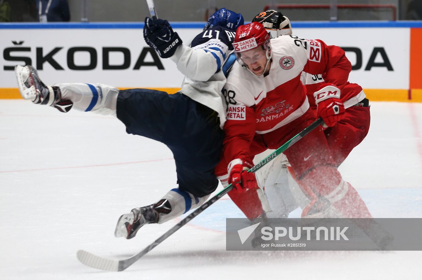 World Ice Hockey Championship. Finland vs. Denmark