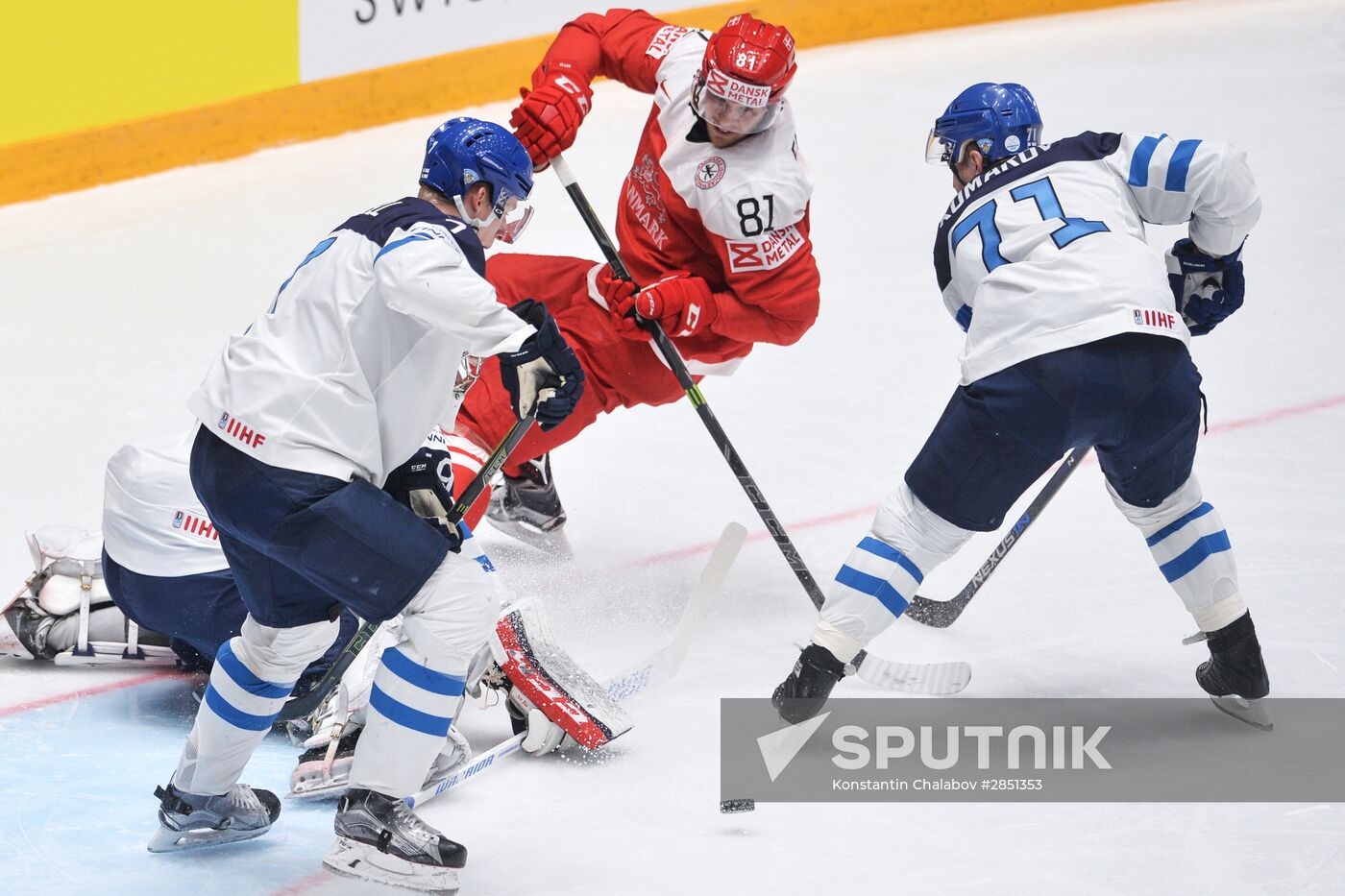 World Ice Hockey Championship. Finland vs. Denmark