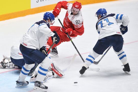 World Ice Hockey Championship. Finland vs. Denmark