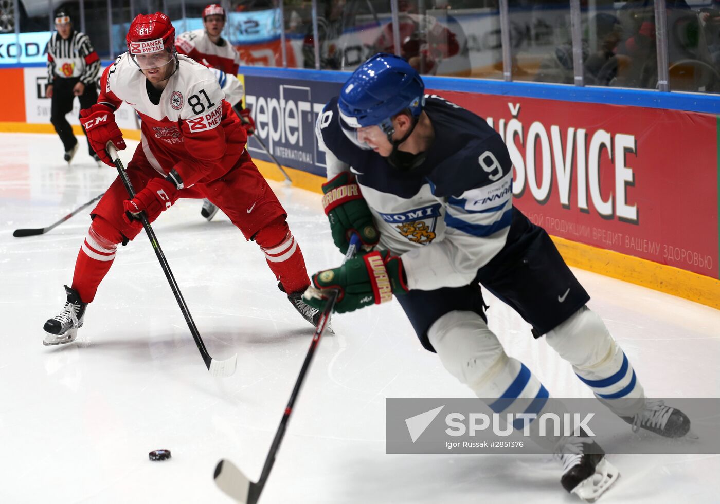 World Ice Hockey Championship. Finland vs. Denmark