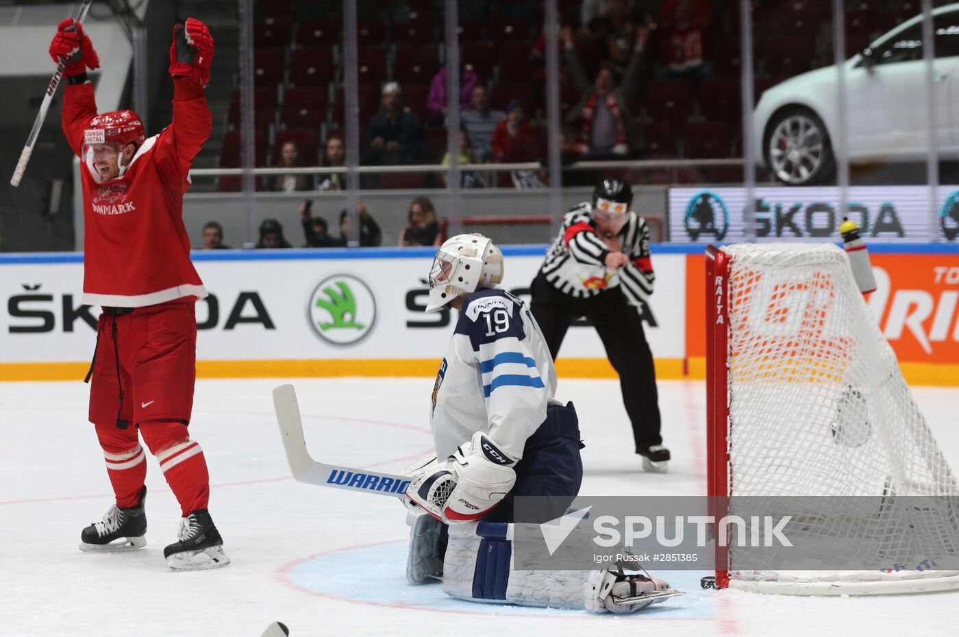 World Ice Hockey Championship. Finland vs. Denmark