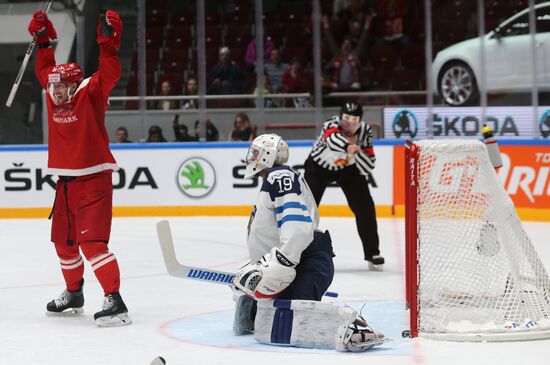World Ice Hockey Championship. Finland vs. Denmark