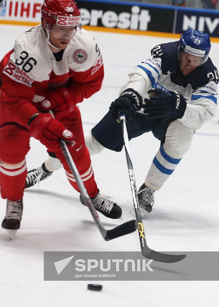 World Ice Hockey Championship. Finland vs. Denmark