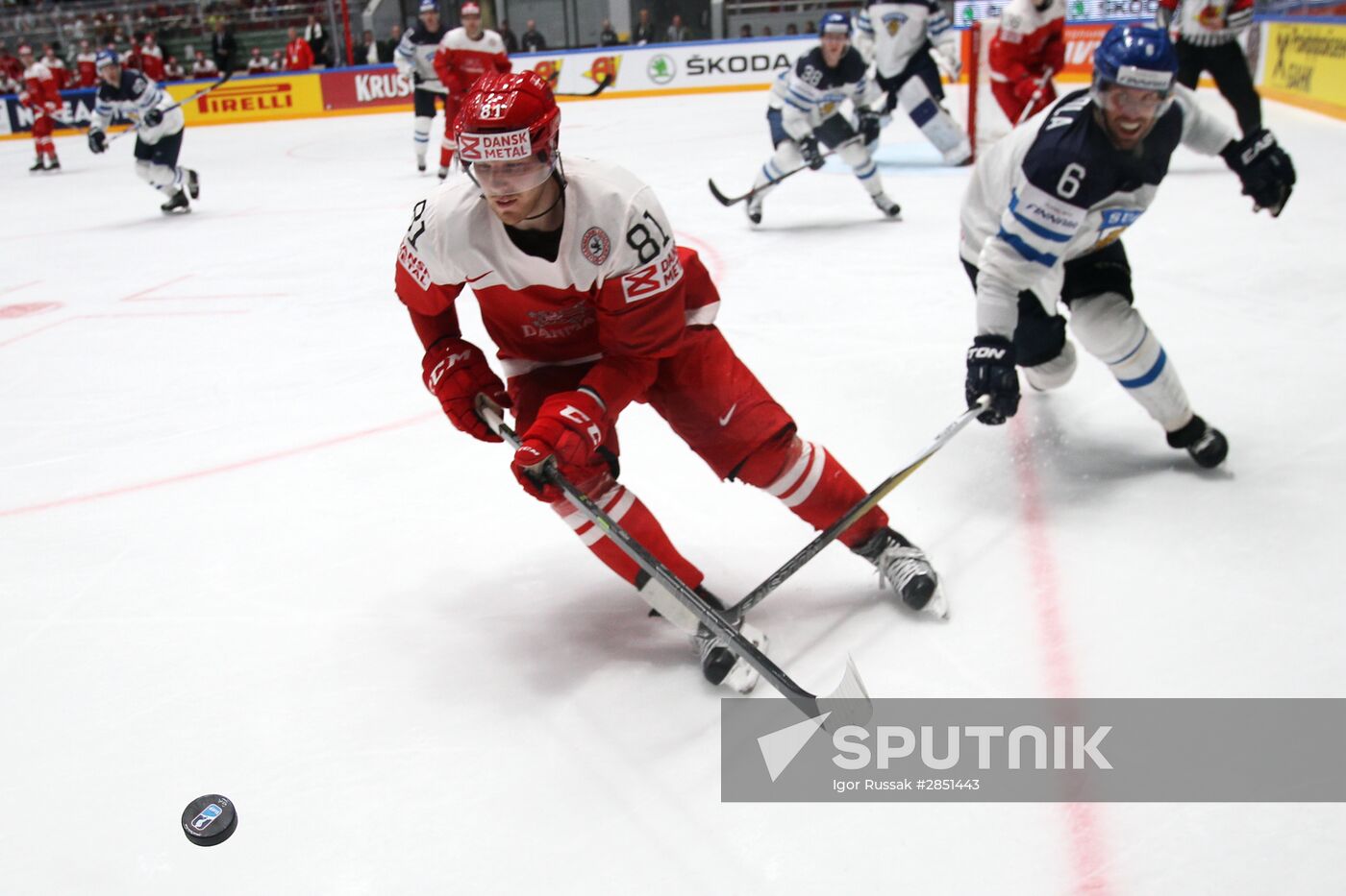 World Ice Hockey Championship. Finland vs. Denmark