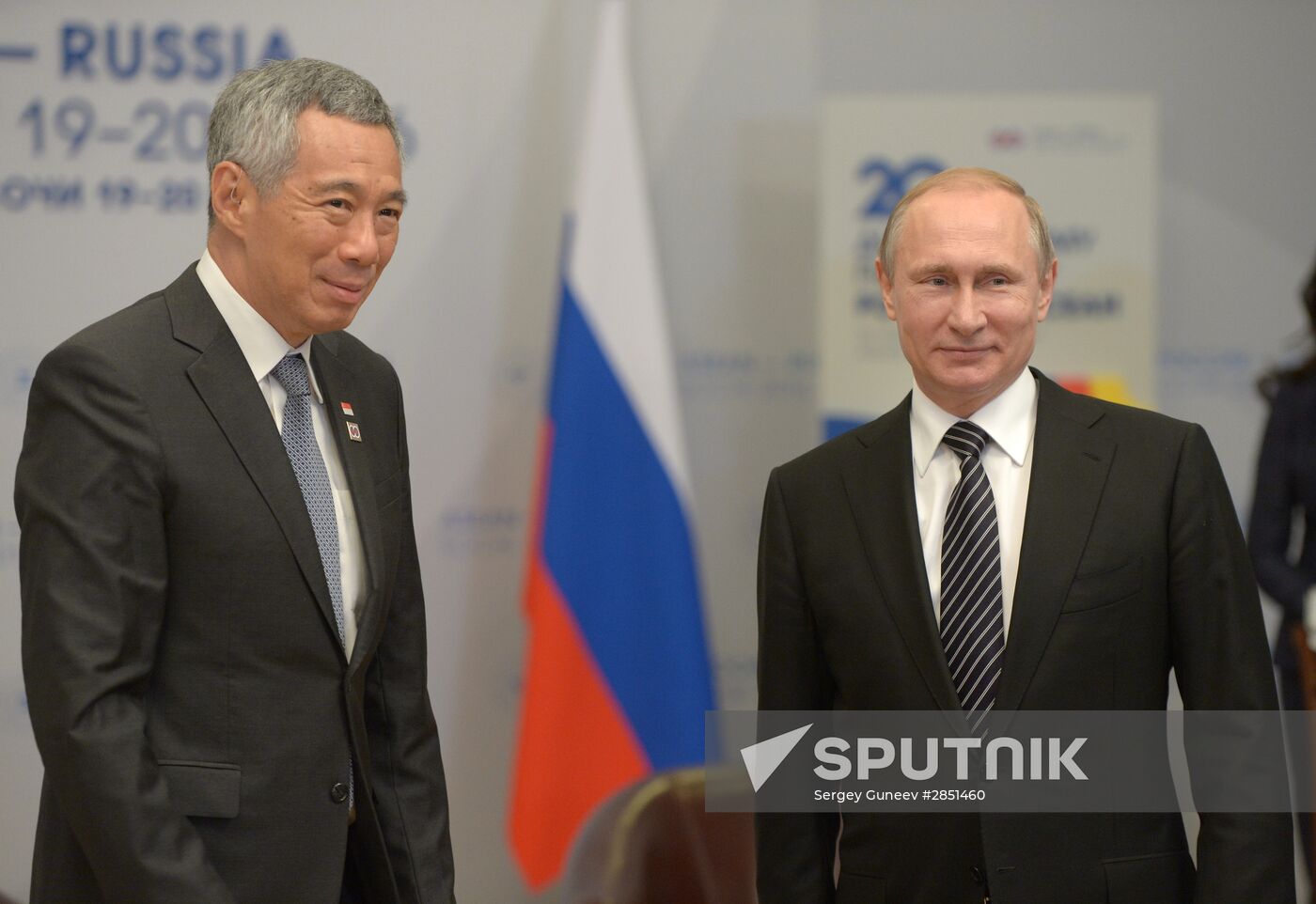 Russian President Vladimir Putin's bilateral meeting with Prime Minister of Singapore Lee Hsien Loong