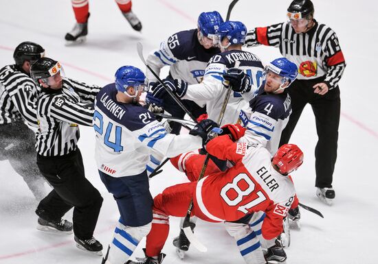World Ice Hockey Championship. Finland vs. Denmark