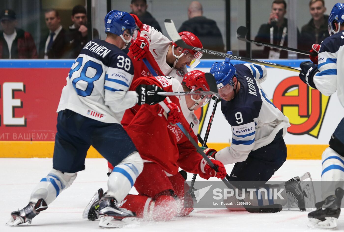 World Ice Hockey Championship. Finland vs. Denmark
