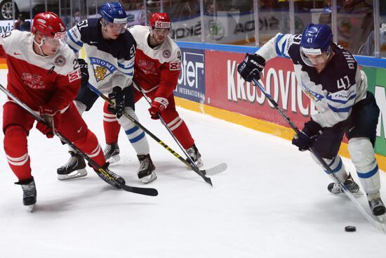 World Ice Hockey Championship. Finland vs. Denmark