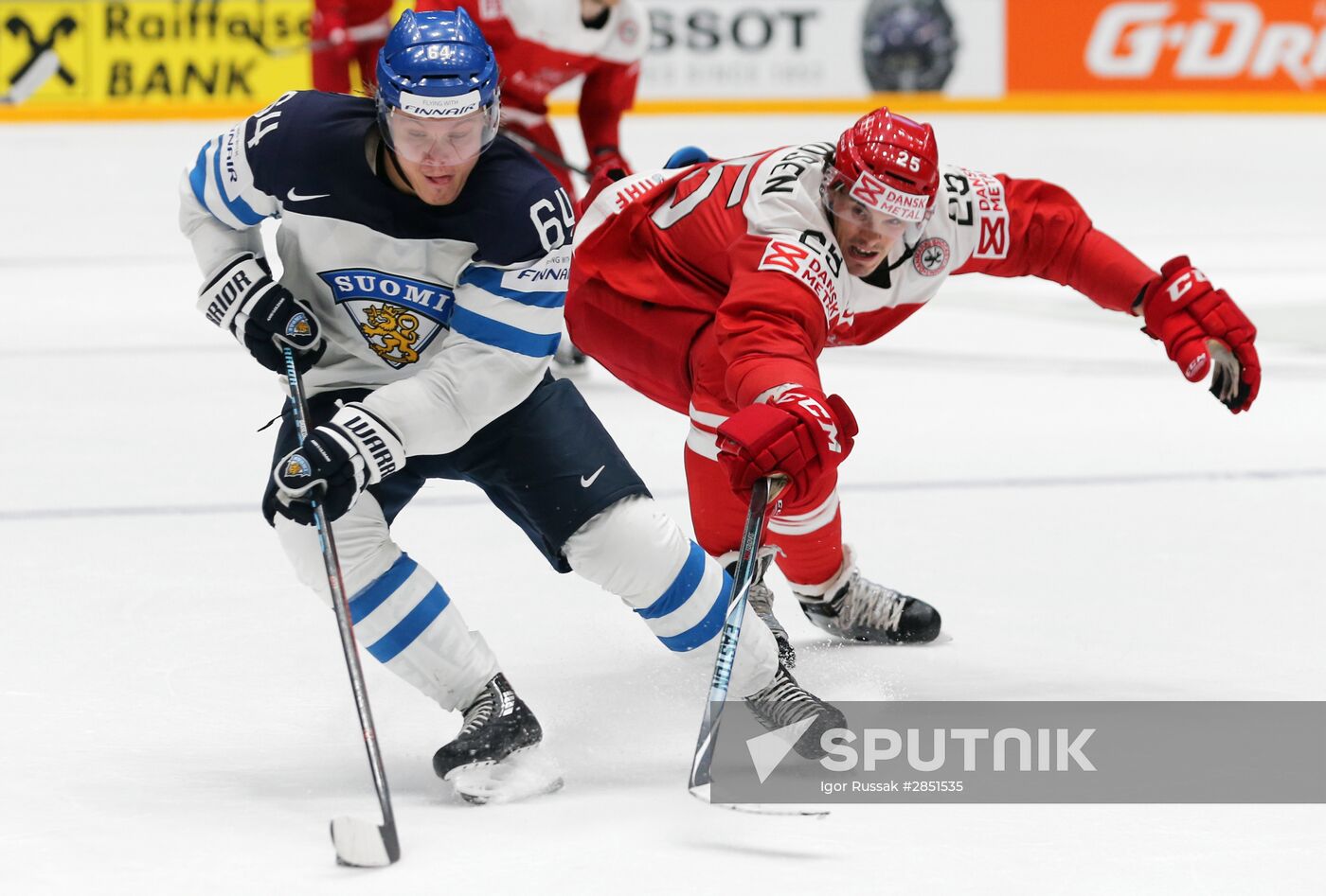 World Ice Hockey Championship. Finland vs. Denmark