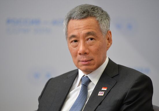 Russian President Vladimir Putin's bilateral meeting with Prime Minister of Singapore Lee Hsien Loong